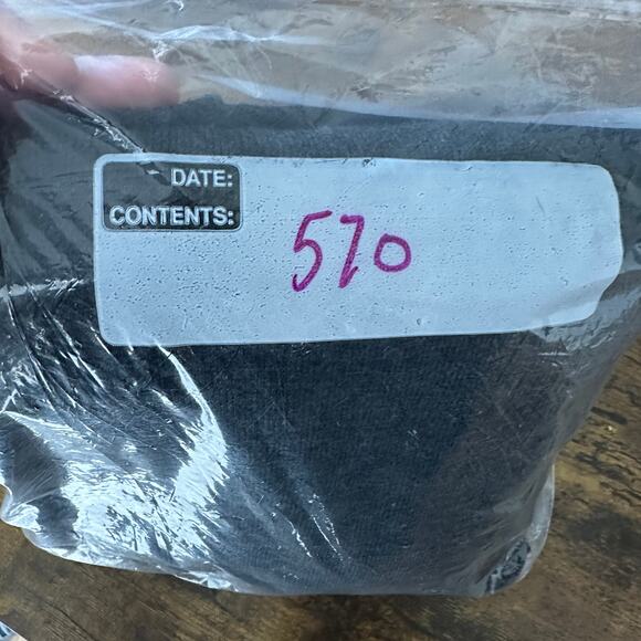 Eileen Fisher Merino wool tunic top size large charcoal gray long sleeve - Picture 7 of 7